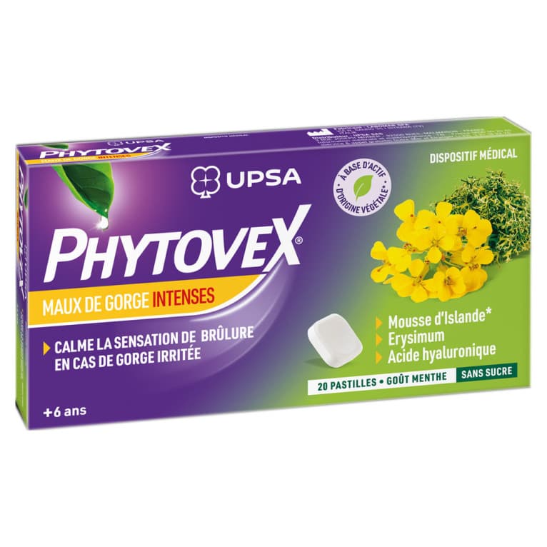 PHYTOVEX PASTILLES MX GORGES INT BTE/20