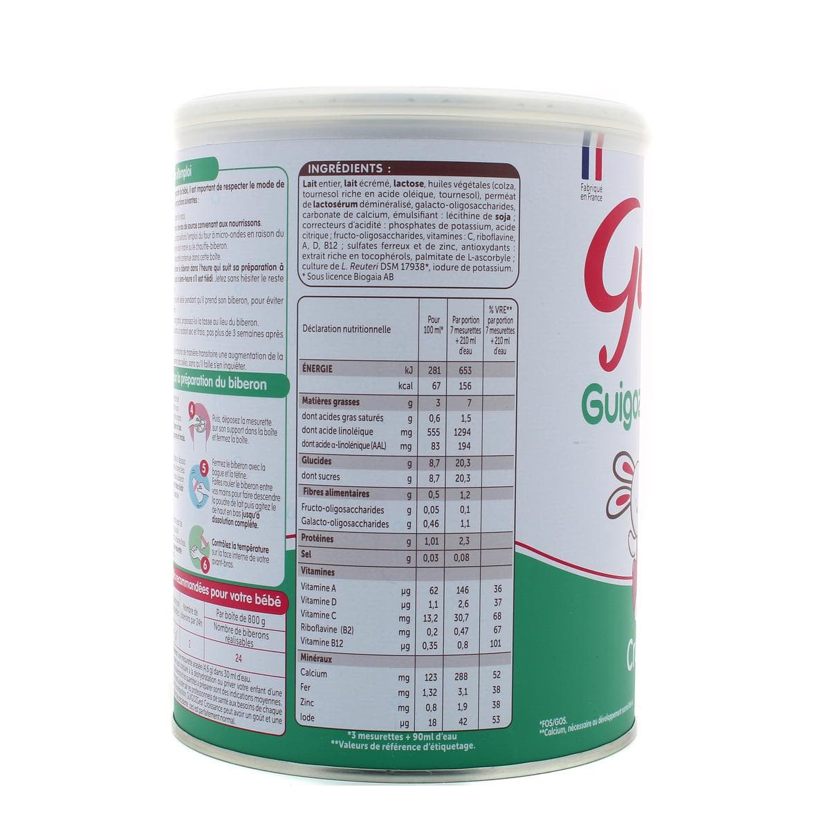 GUIGOZ GEST CROISSANCE B/800G