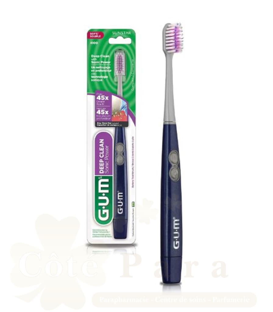 Sunstar GUM SONIC DAILY BR DENTS ELECTR SOUPLE NOIRE