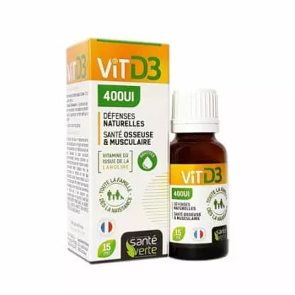 SANTE VERTE VIT D3 400UI S BUV FL C-GTT/15ML