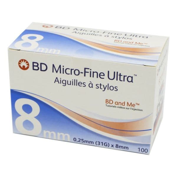 BD MICRO-FINE ULT AIG STYL INJ 8MMX31G B/100