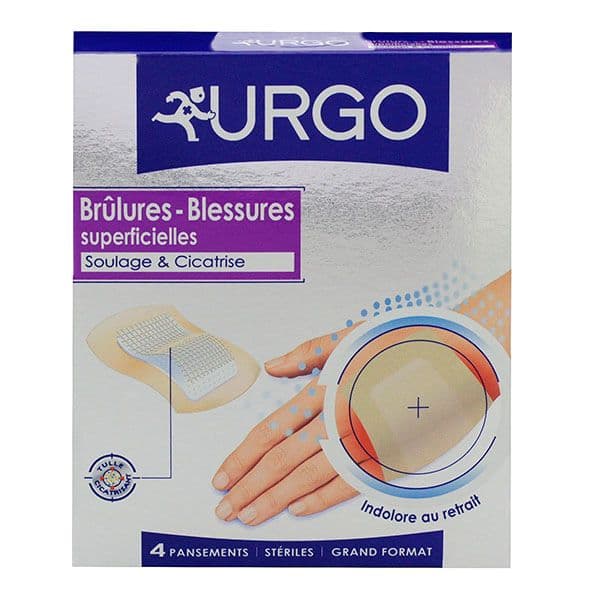 Urgo URGO BRULURES PANS EXTENS GM B/4
