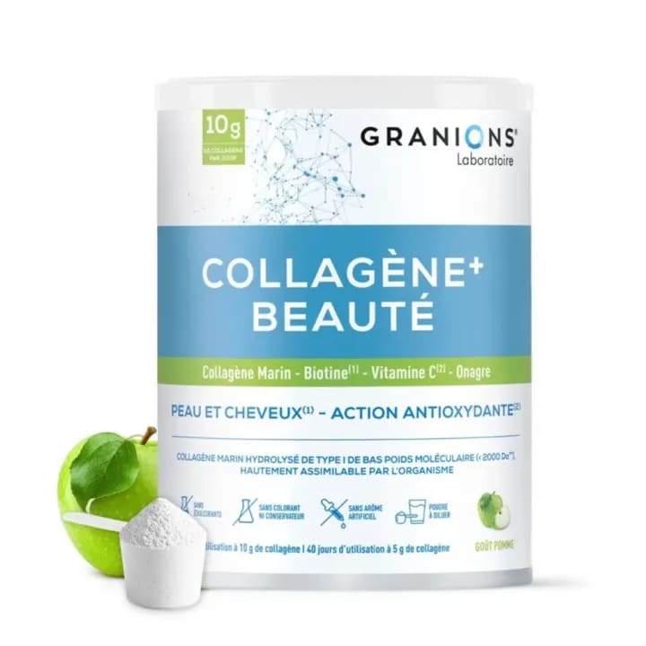 Ea Pharma Equilibre Attitude GRANIONS COLLAGENE+BEAUTE PDR POMME P/220G