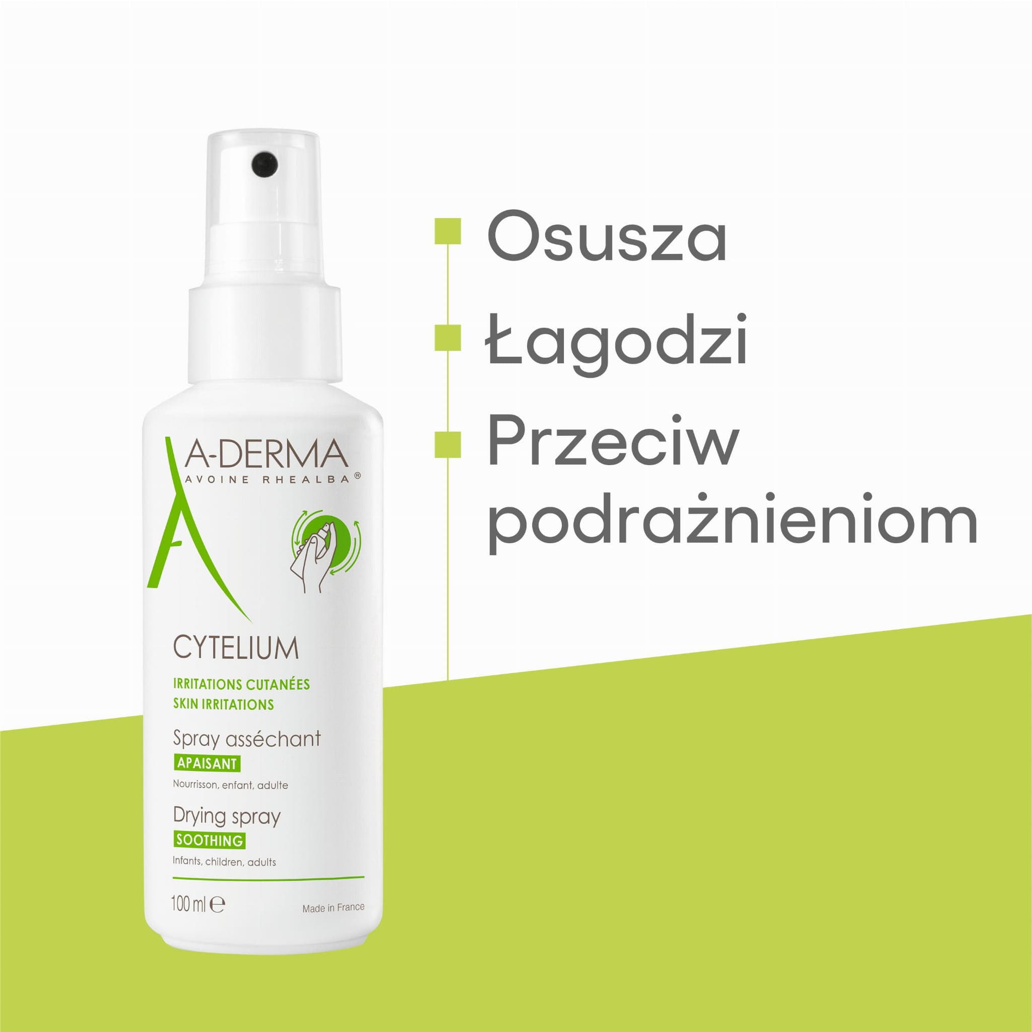 ADERMA CYTELIUM SPRAY LOT ASSECH APAIS 100ML