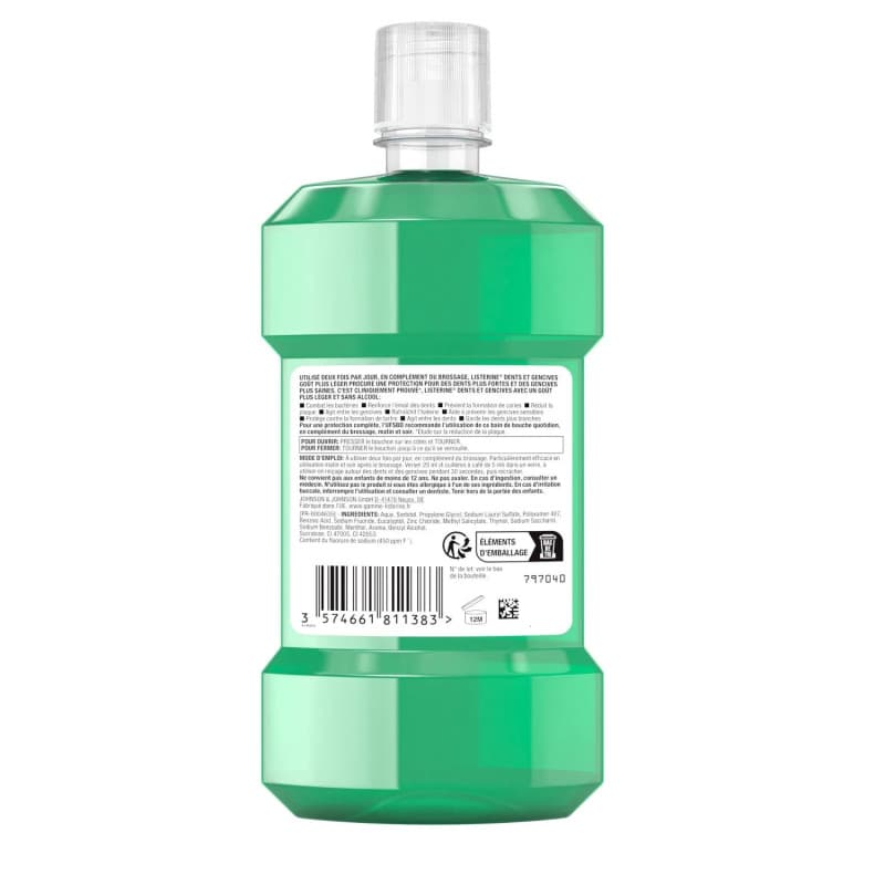 LISTERINE PROT DENT GENC BAIN BCH + LEG 500ML