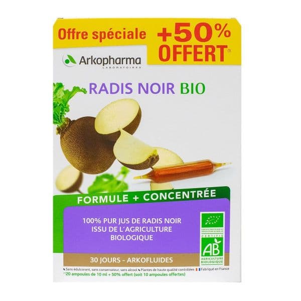 Arkopharma ARKOFLUIDE RADIS NOIR 20+10AMP