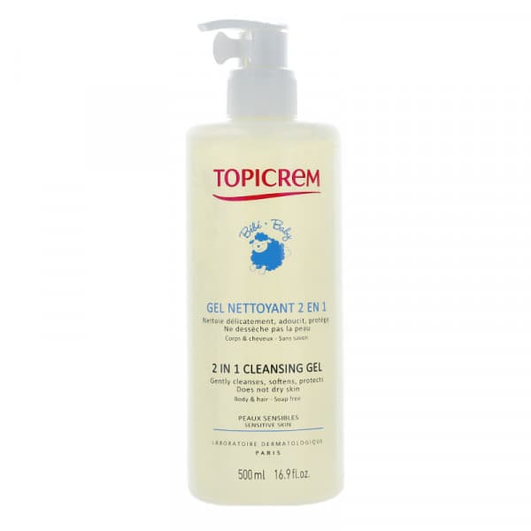 TOPICREM BABY GEL LAV DOUX FL PPE/500ML