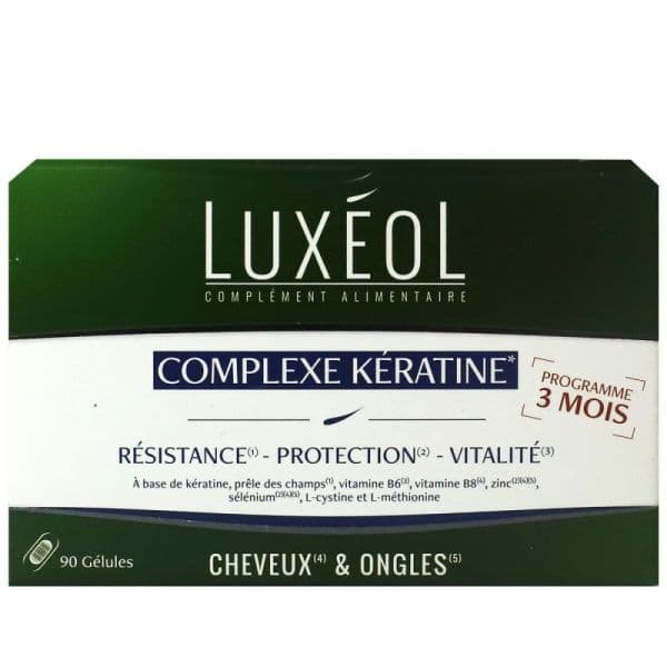 LUXEOL CPLEXE KERATINE GEL 3 MOIS B/90