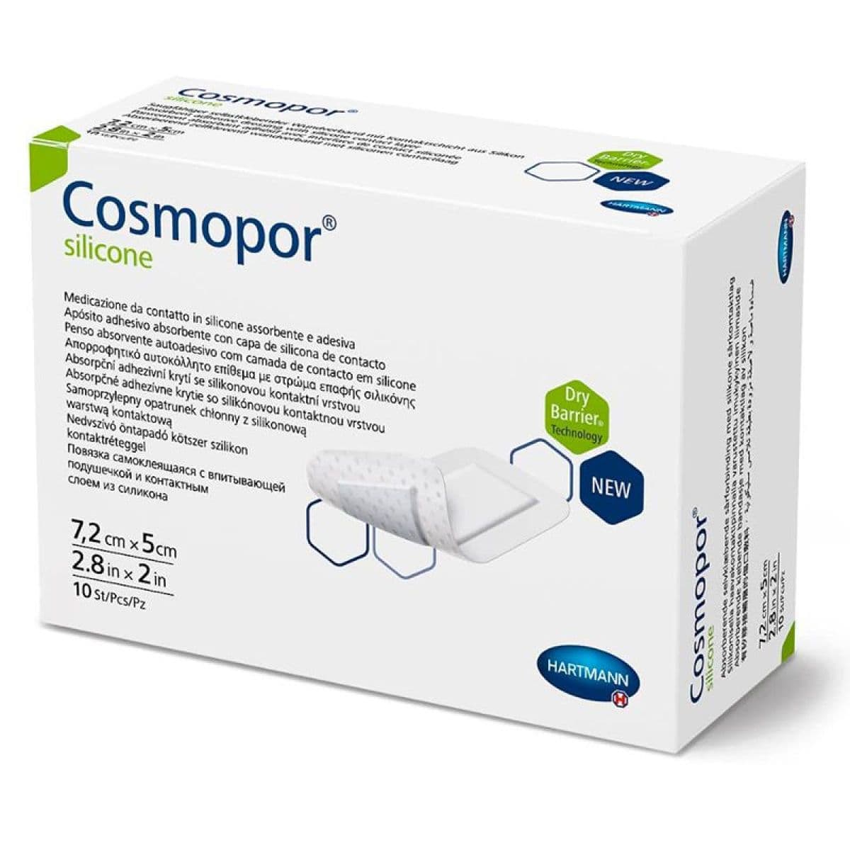 COSMOPOR SILICONE PANS ADHES 7.2X5CM B/10