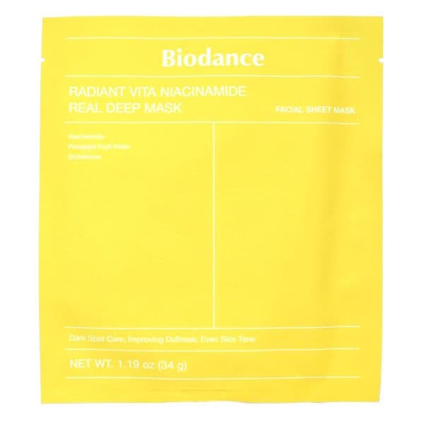 BIODANCE MASQUE JAUNE ECLARICISSANT NIACINAMIDE