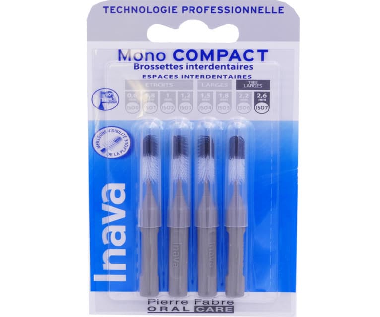 Pierre Fabre Oral Care INAVA MONO COMP BROSSETT GRIS BLISTER/4