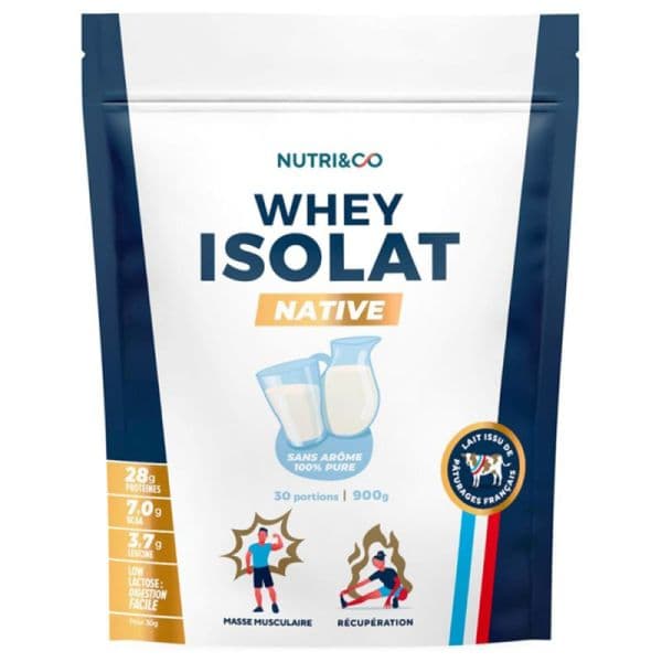 NUTRI AND CO WHEY ISOLATE 1KG NEUTRE