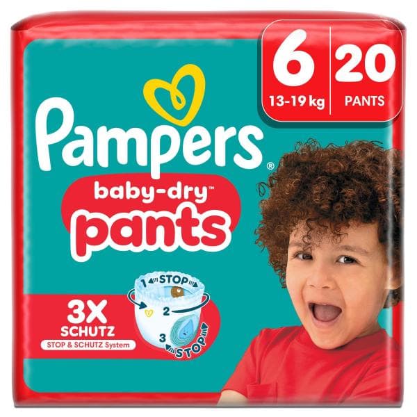 PAMPERS BABY DRY PANTS T6 B/20