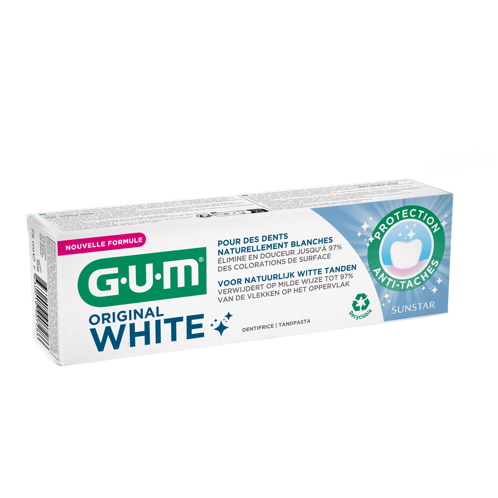 GUM ORIGINAL WHITE PATE DTF PROT TACH T/75ML