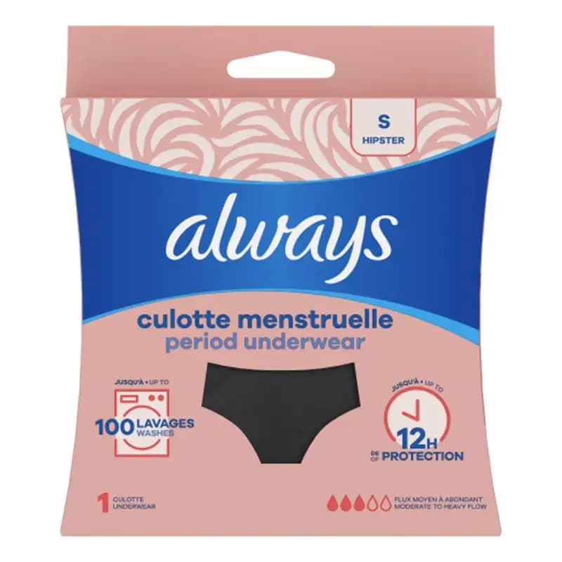 ALWAYS CULOTTE LAV PR REGLES NOIRE S 38-40