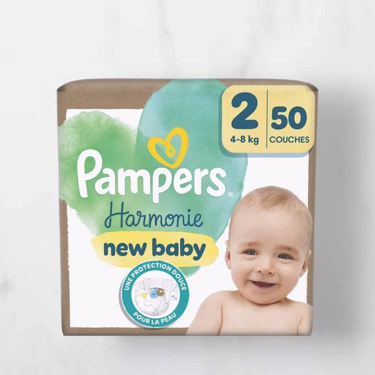 PAMPERS HARMONIE COUCHE T2 PAQ/50