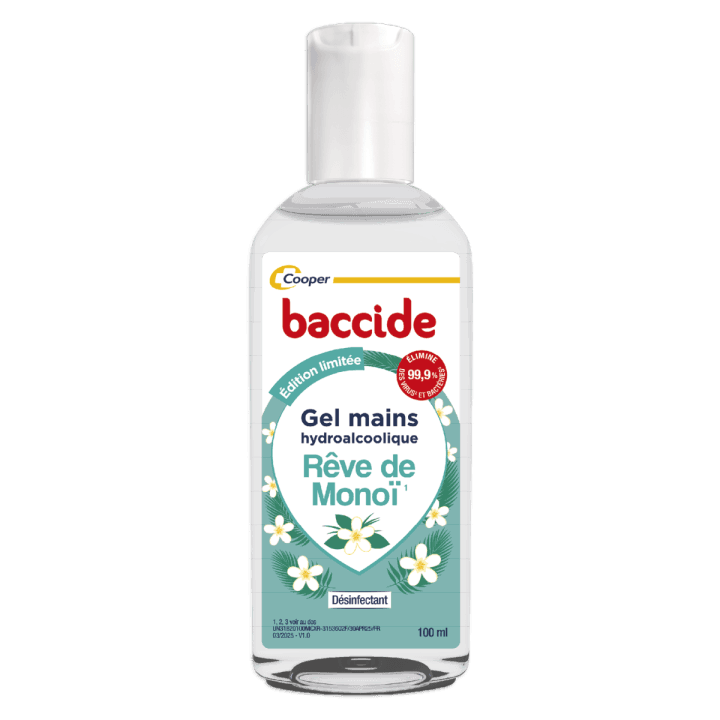 BACCIDE GEL MAINS DESINF MONOI FL/100ML