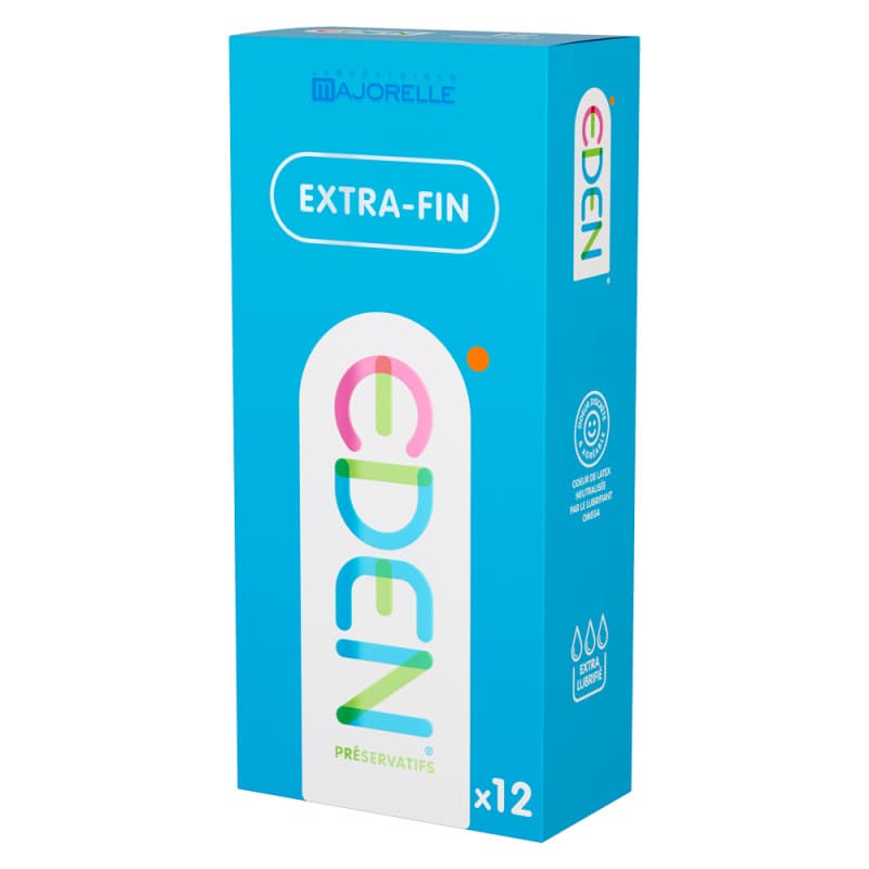 EDEN PRESERV FIN LATEX LUBRIF B/12