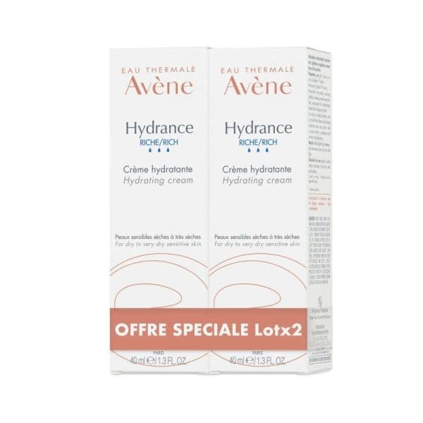 AVENE DUO HYDRANCE RICHE 2X40ML