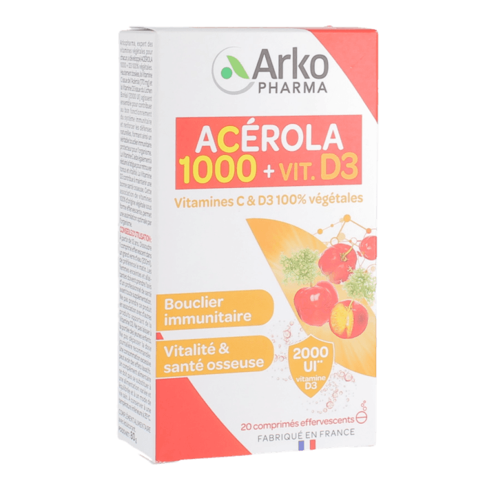 Arkopharma AZINC VEGETAL VIT C + D CPR EFF B/20