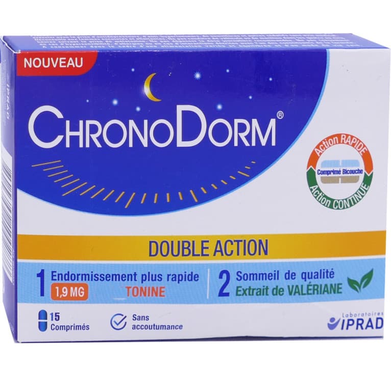 CHRONODORM DBLE ACT MELATO 1,9MG CPR BIC B/15