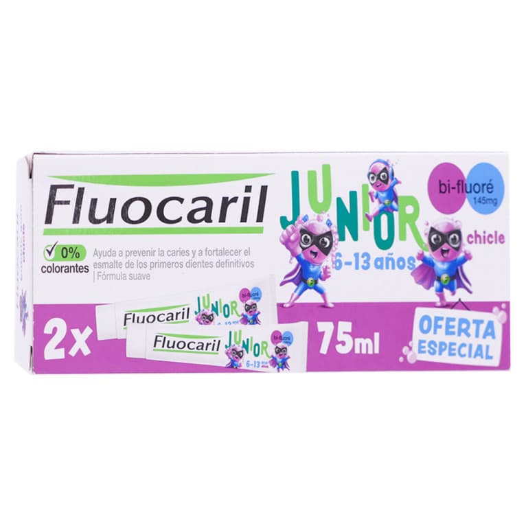 FLUOC JUNIOR BUBBLE 6-12ANS 2/75ML
