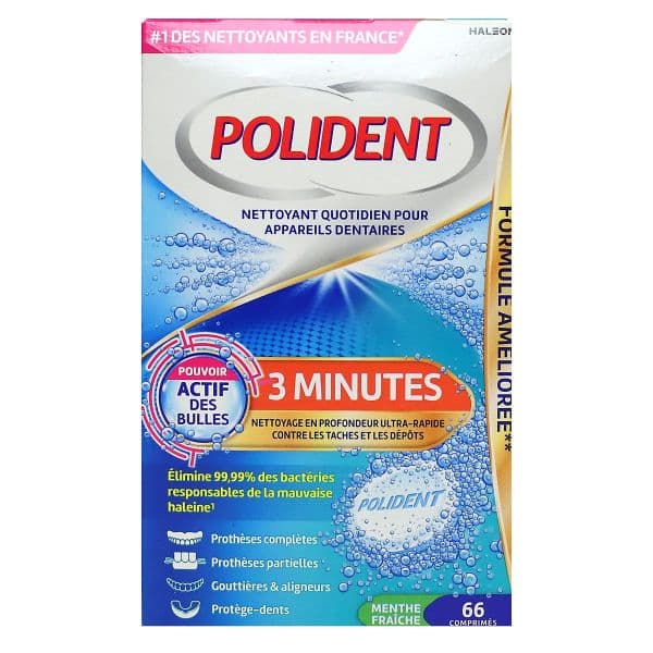 Inconnu POLIDENT NETTOYANT QUOT MENTHE FRAICHE 66CPS