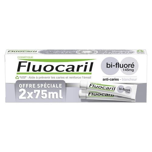 FLUOC BI-FL 145MG BLANCH 2T/75ML