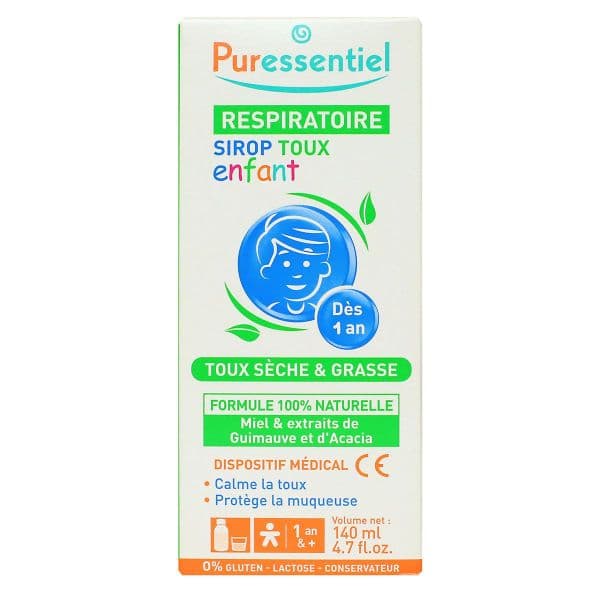 PURESSENTIEL RESPIRATOIRE SP TX ENF FL/140ML
