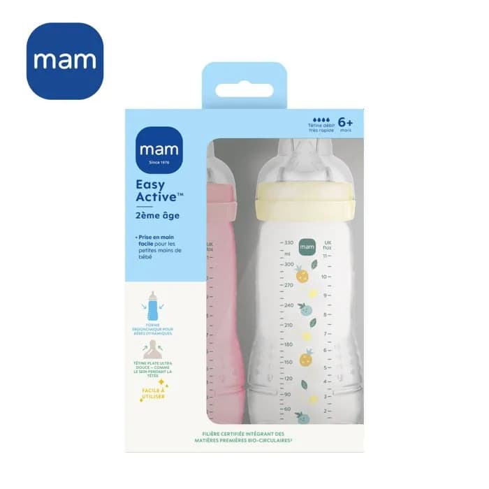 MAM EASY ACT BIB TE DEB X COLO BE/PEARL 330X2