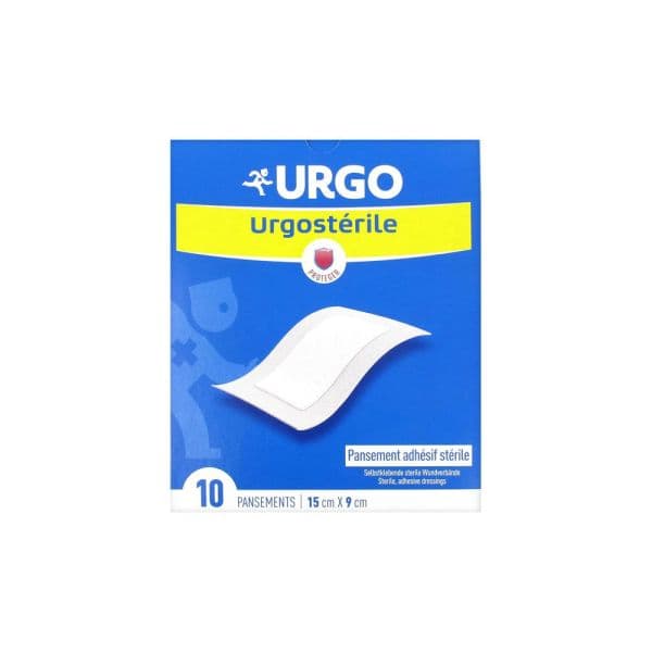 Urgo URGOSTERILE PANS ADH AV COMPR 9X15CM B/10