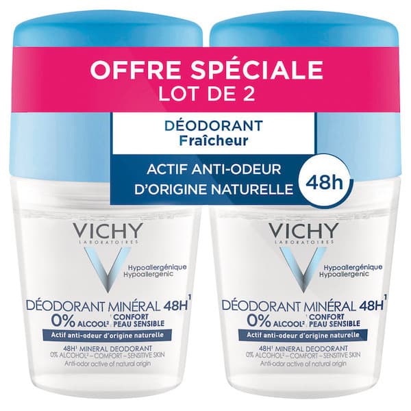 Vichy VICHY DEOD MINERAL 48H 2BILLES/50ML
