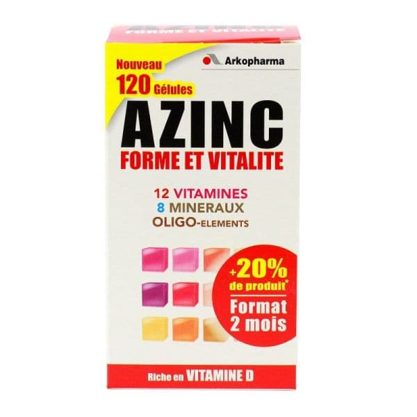 Arkopharma AZINC FORME VITALITE GEL DES 15ANS FL/120