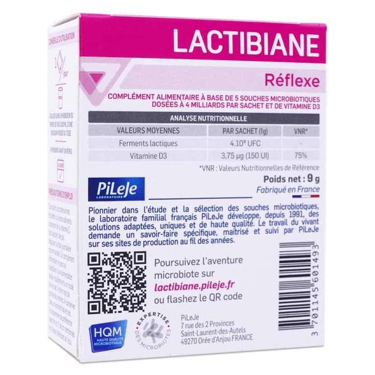 LACTIBIANE REFLEXE ENF SACH 10/1G