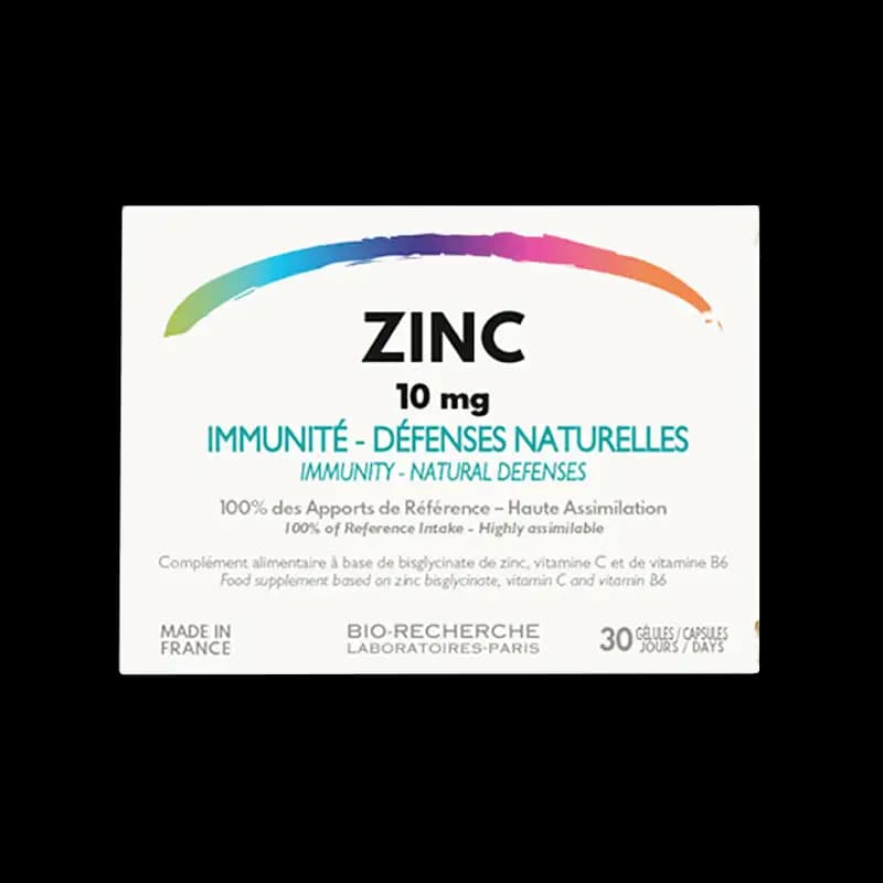 ZINC BIORECHERCHE IMMUNITE 10MG