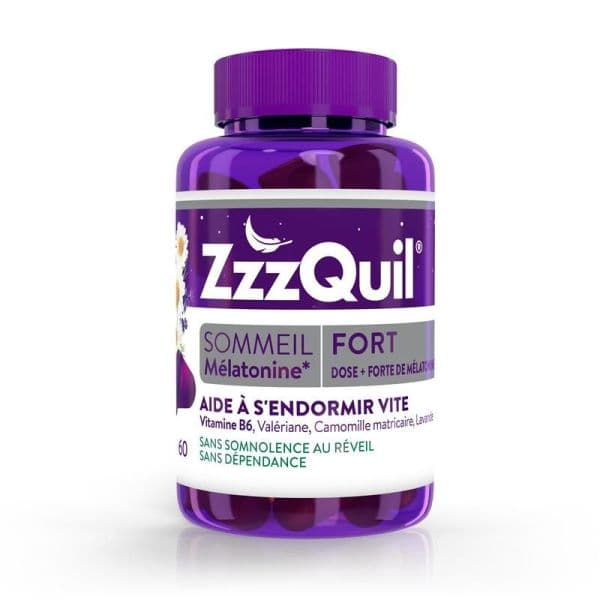 ZZZQUIL FORT SOMMEIL GOM FRTS BOIS P/60