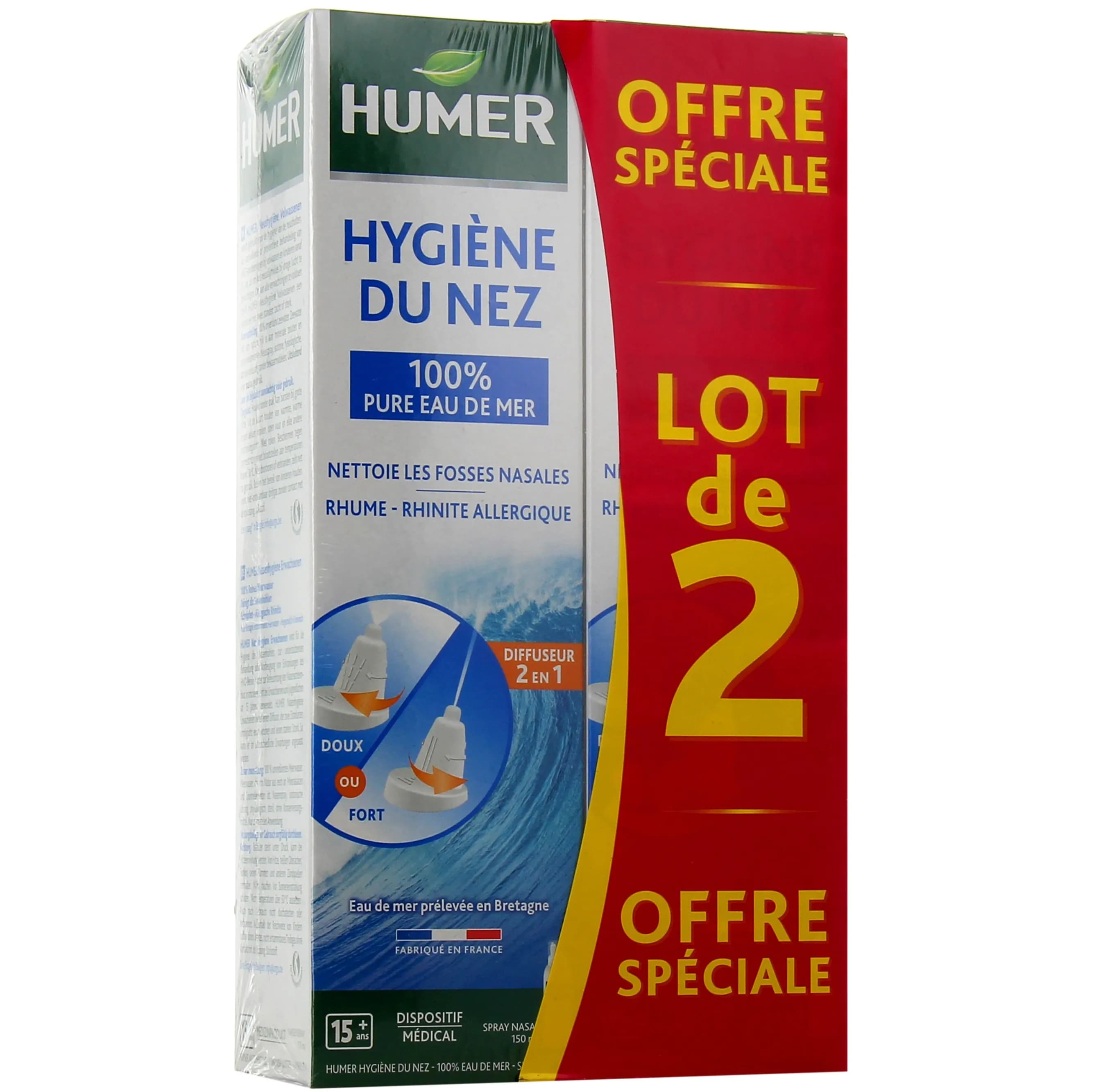 HUMER HYGIENE NEZ S NAS AD 2SPR/150ML