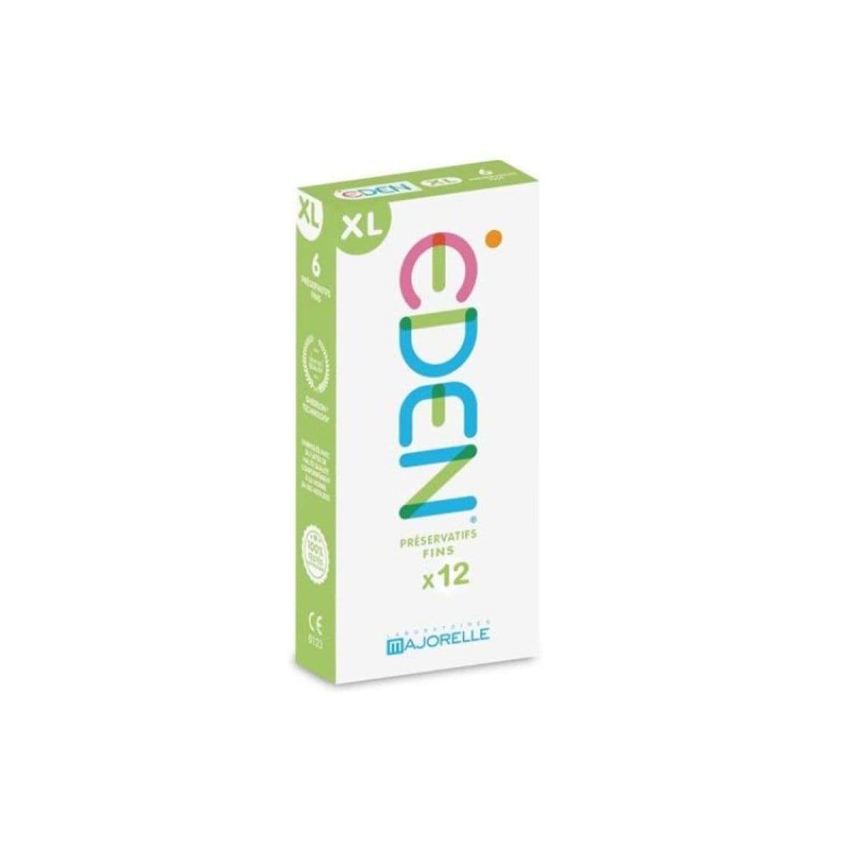 EDEN XL PRESERV FIN LATEX LUBRIF B/12