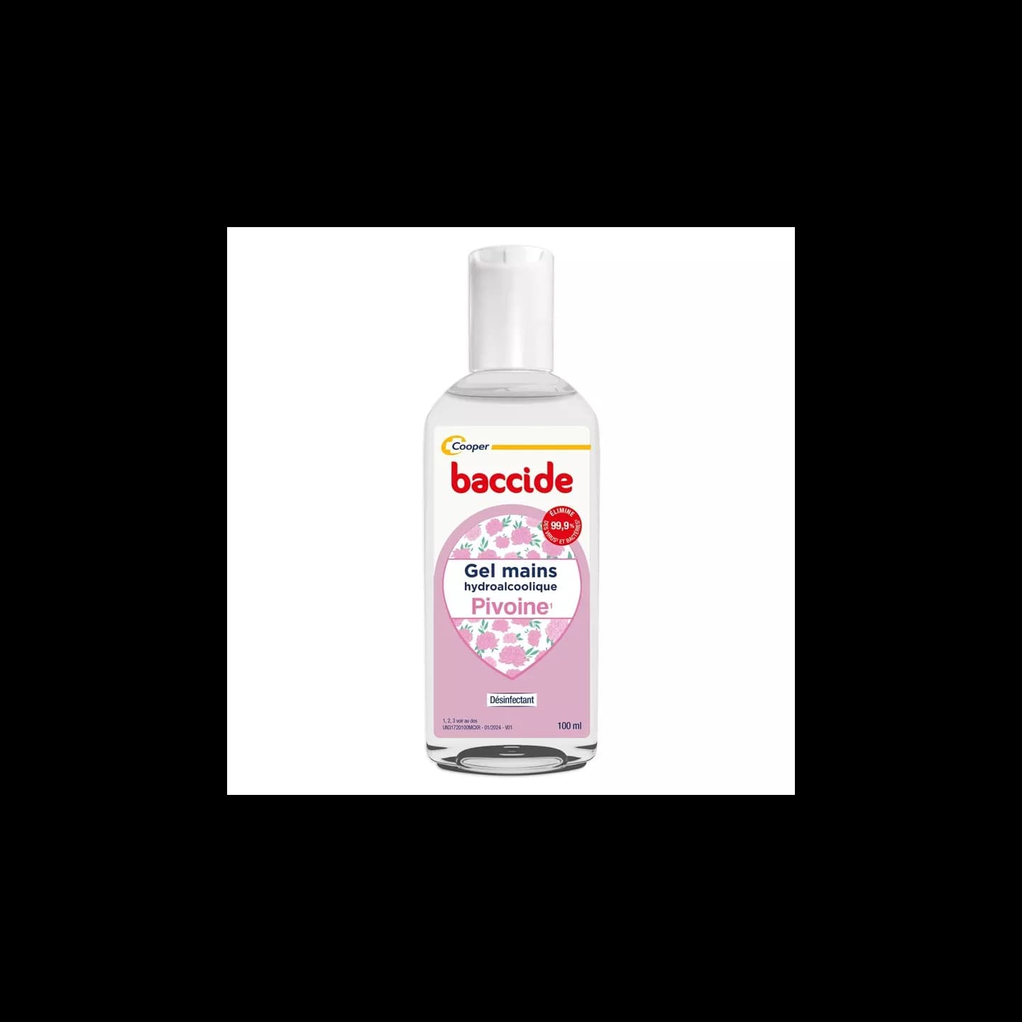 BACCIDE GEL MAINS DESINF PIVOINE FL/100ML