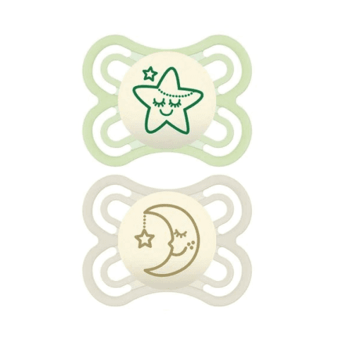 Mam Baby MAM PERFECT SUCETTE ANAT SILIC 2-6M NUIT B/2