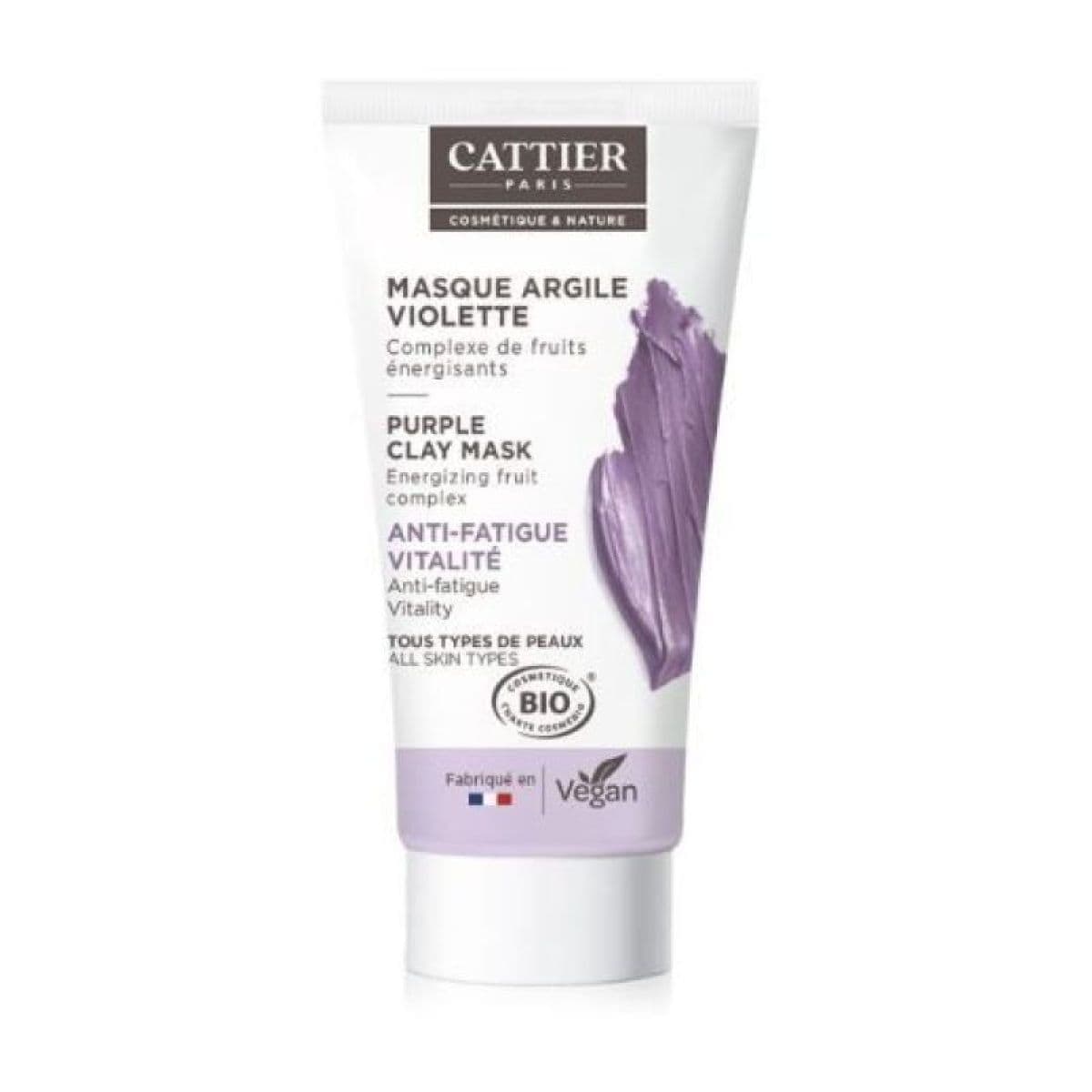 CATTIER MASQUE CR ARGILE VIOLETTE T/30ML