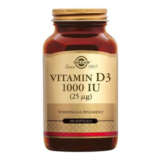 SOLGAR VITAMINE D3 1000UI CAPS P/100