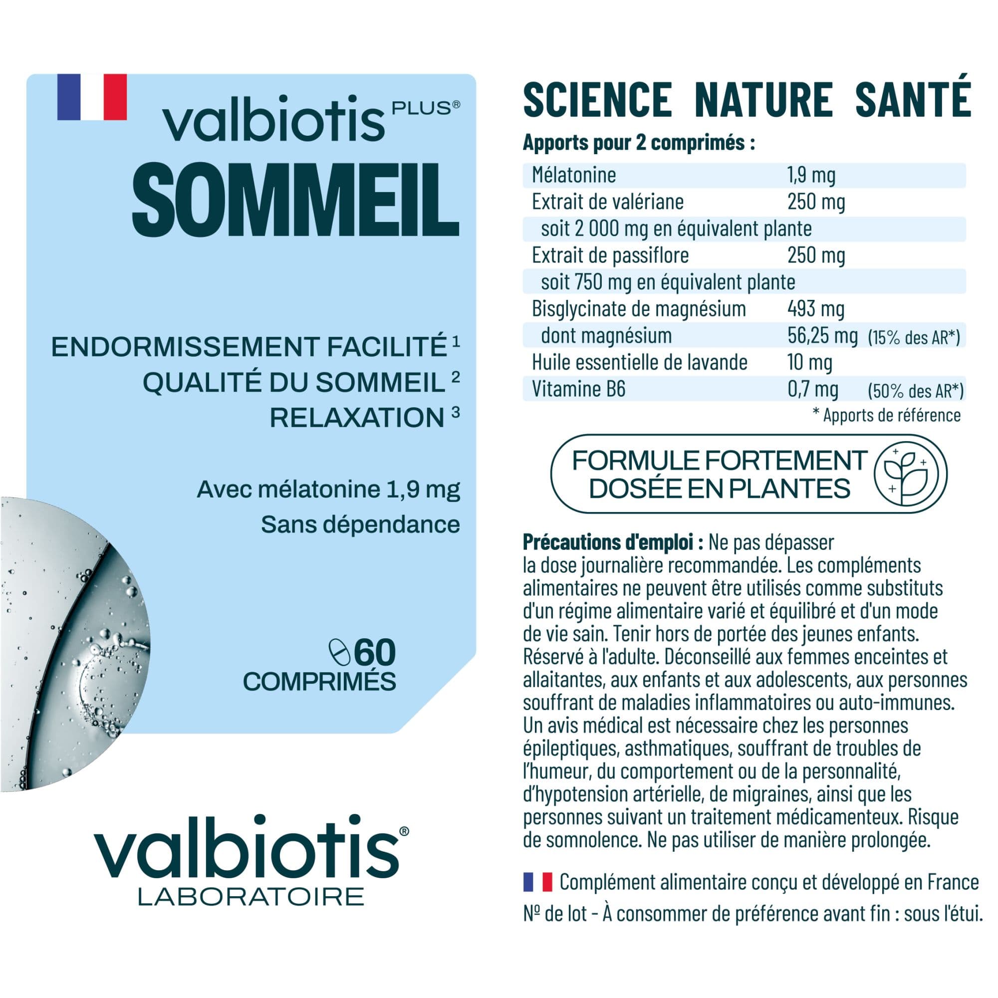 VALBIOTIS PLUS SOMMEIL CPR B/60