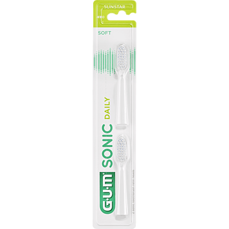 Sunstar GUM SONIC DAILY RECHARG BR DENTS SOUPLE BLCHE