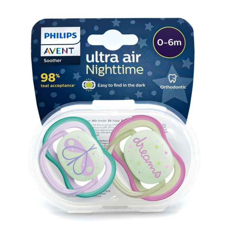 AVENT SUCETTE NUIT 0-6M MIXTE