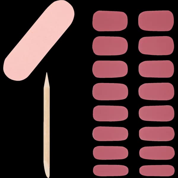 ARDELL GEL NAIL STRIPS WILD ROSE B/16