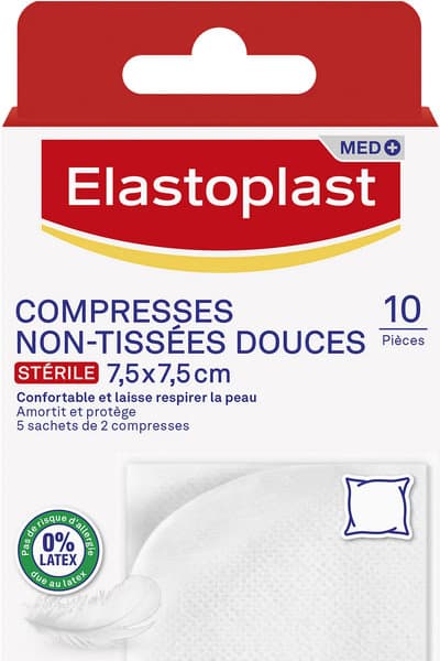 ELASTO* MED COMPR N TISS 7,5X7,5 B/10