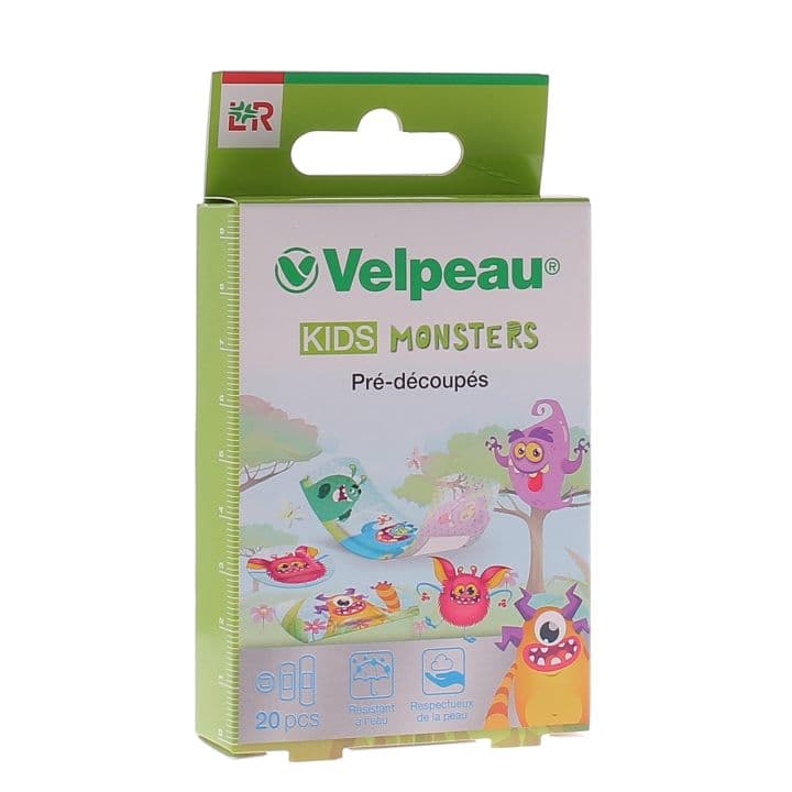 VELPEAU KIDS PANSEMENT MONSTER ENFANT 20