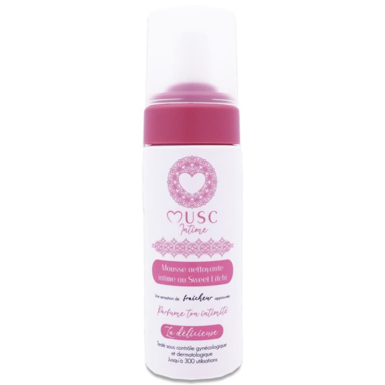 MUSC INTIM MOUSSE NETTOYANTE LITCHI 150ML