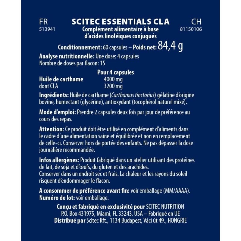 SCITEC CLA 60 CAPS
